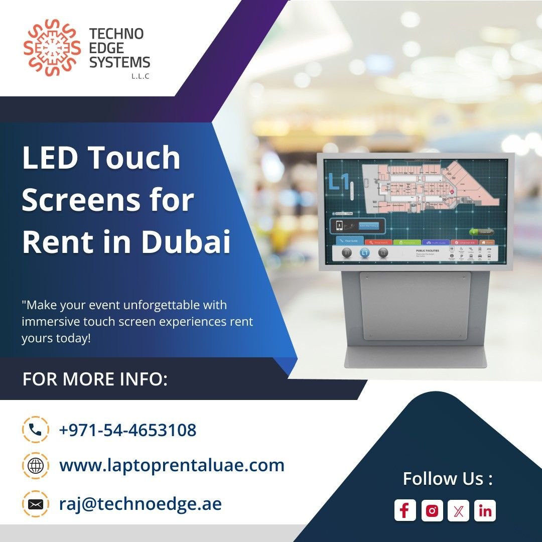 LED Touch Screen Rental in Dubai